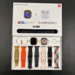 I20 Ultra Smart Watch Gold With Earbuds And 7 Straps
